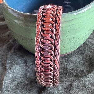 Handmade Men's Copper Braided Bracelet